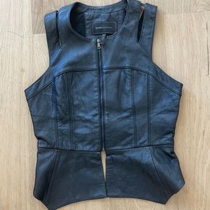 BCNG leather top. Size S